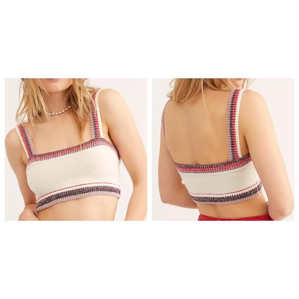 Intimately Free People In The Sun Knit Brami Crop Top NEW with tags size Medium